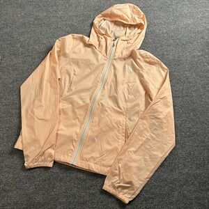 The North Face Jacket Womens Medium Pink WindWall Hooded Windbreaker Lightweight
